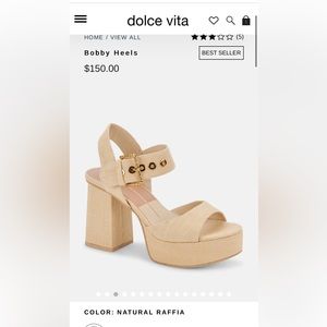 BRAND NEW NEVER WORN dolce vita heels!